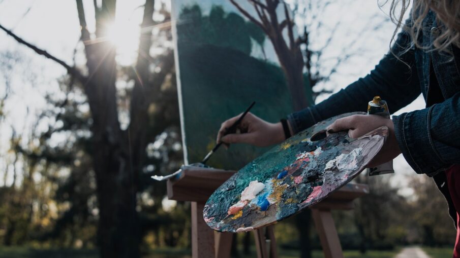 painting, girl, brush, art, colors, palette, creativity, painting, painting, painting, painting, painting, art, creativity, creativity, creativity