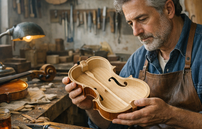 Die Seele einer Geige – Einblicke in das traditionelle Handwerk des Geigenbaus